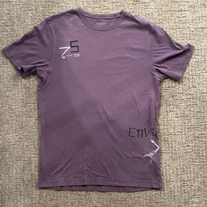 Express Men's Lavender Graphic Crew Neck Tee